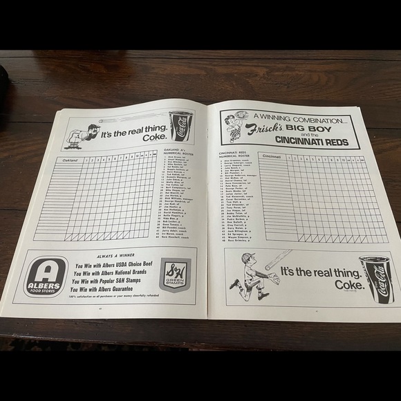 1972 World Series Program- Reds vs. A’s - Picture 2 of 3